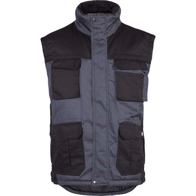 Gilet de Travail sans Manches Matelasse GRIS/NOIR XL référence fournisseur 260384